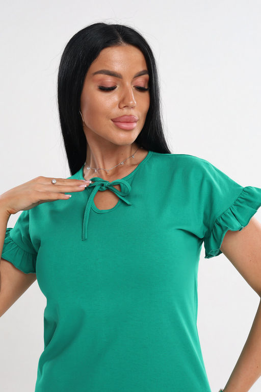 Платье женское из кулирки Чейси 2 зелёный