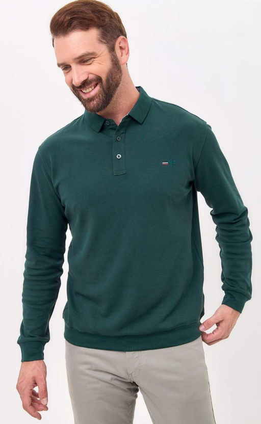 Поло д/р F421-07-7021 green - Fine joyce фото 8