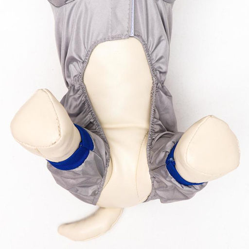 Комбинезон для животных, без подклада, M (ДС 24-26, ОШ 28, ОГ 34-36 см), серый - Simaland фото 7