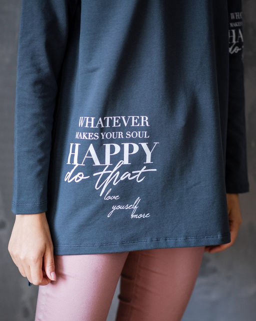 Лонгслив из футера с печатью, не боится стирок, не скатывается - Sahar art lab фото 5