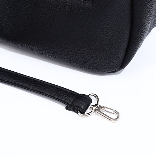 Сумка-мешок на молнии, наружный карман, цвет чёрный - Simaland фото 6