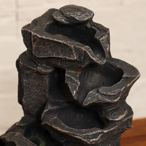Фонтан настольный «Скалистый ручей», 13×12×22 см, с подсветкой