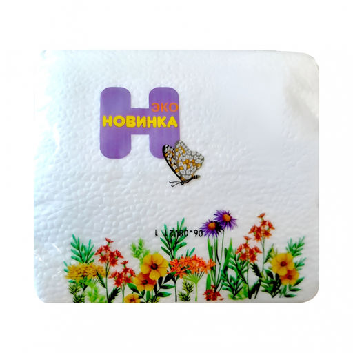 Салфетки "Новинка ЭКО" 230*230, 70л, 24пач/уп., 1 слой, белые арт. ФР-00013347
