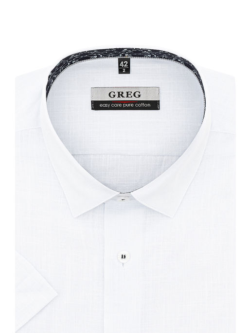 Сорочка мужская короткий рукав GREG 100/201/FLAM/Z/1p