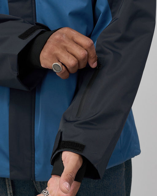 Горнолыжная куртка мужская зимняя синего цвета 7612S - Mtforce фото 7