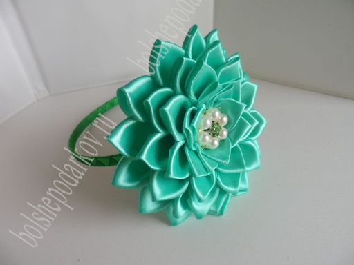 Лента атласная 2,5 см*25 ярд (SF-1357) мятный №050 - No name фото 2