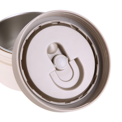 Термос для еды, 1.2 л, 2715 см, 3 контейнера, складная ложка, нержавеющая сталь, бежевый, красный - Simaland фото 8