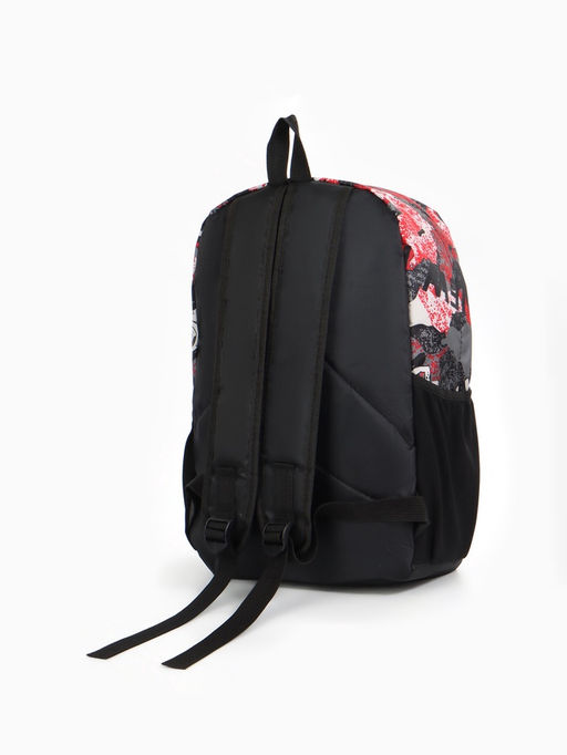 Рюкзак школьный на молнии, с карманами, с принтом, размер 30?13?42 см, голубой/серый