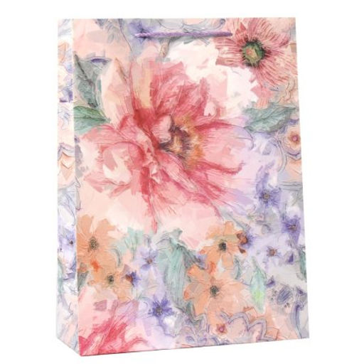 Цена за 12 шт. Пакет подарочный 31x42x12см Цветы / 5310XL /уп 12/300/ - Галеонтрейд фото 4