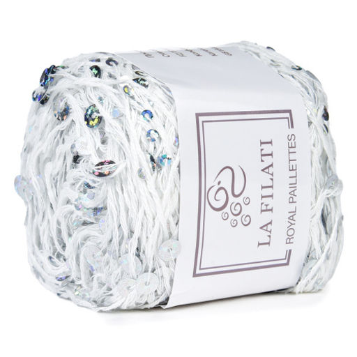 Royal Paillettes пряжа LA FILATI 55%%хлопок 45%пайетки 5х50г/120м
