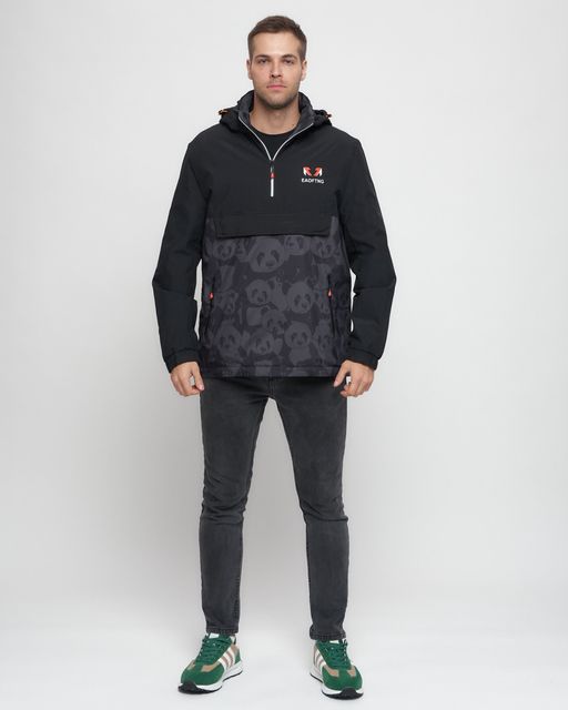 Куртка-анорак спортивная мужская цвета хаки 88629Kh - Wonderrman фото 2