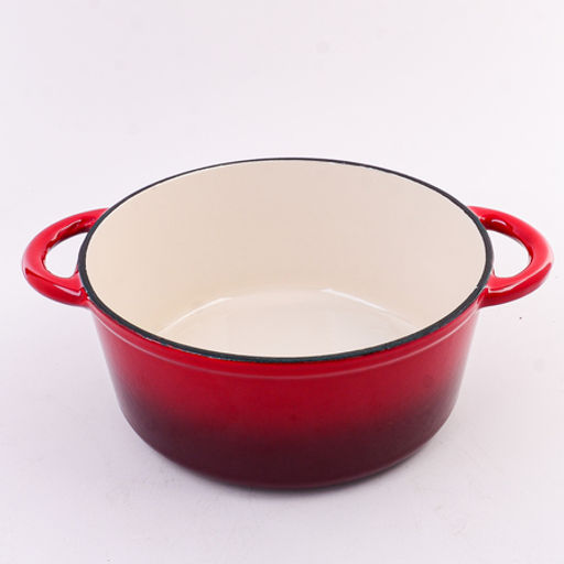 40620 Кастрюля чугун 2,6 л эмаль/покрытие красная MB (х4) - Mayer&boch фото 3