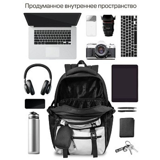 RQ-602-1 Рюкзак с чехлом для мелочей - Grizzly фото 32