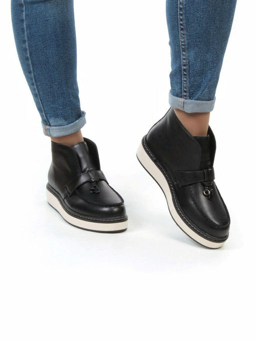 01-5172-1 Ботинки демисезонные (натуральная кожа, байка) - Фабричный китай фото 3