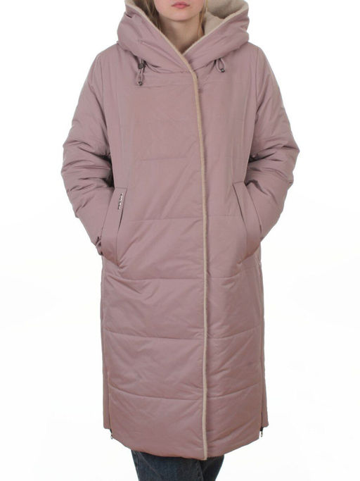 T-9115 LILAC Пальто зимнее женское (верблюжья шерсть)