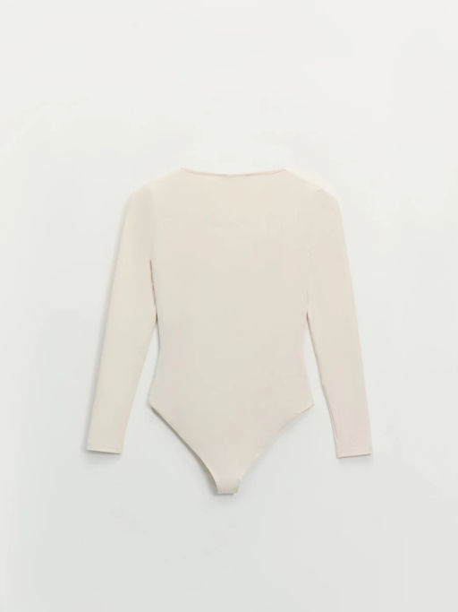 Боди с длинным рукавом и V-образным вырезом / Zarina