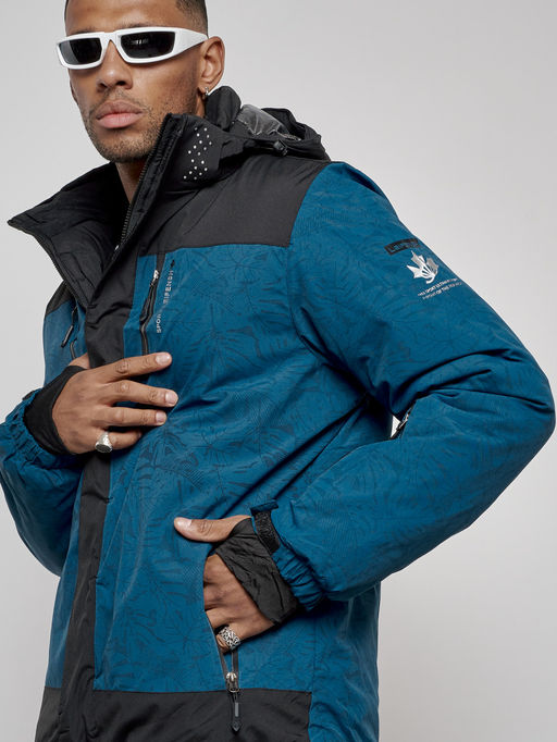 Горнолыжный костюм мужской зимний синего цвета 6321S - Leifensh фото 10