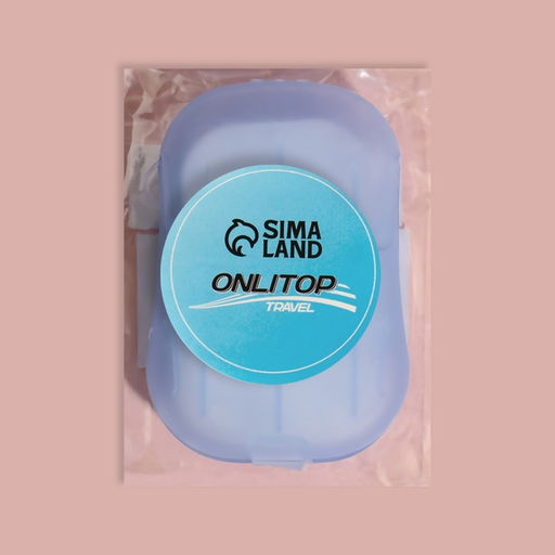 Цена за 6 шт. Мыло листовое, в пластинах, 18 ( 2) шт, в футляре, цвет голубой - Onlitop фото 7