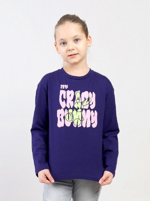 CRB wear / CSJG 64028-41-433 Джемпер для девочки,темно-синий/Ex.Cherubino