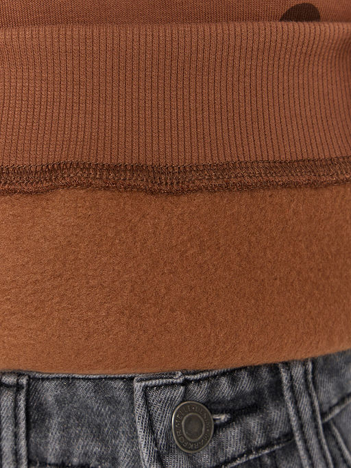 Свитшот для девочек коричневый