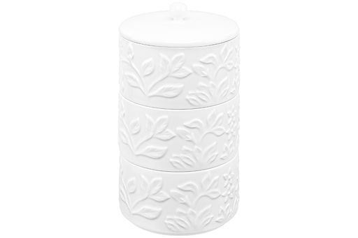 Банка д/хранения 3-х секционная 400 мл 11,5*11,5*20 см Птички на ветке + крышка - Elan gallery фото 7