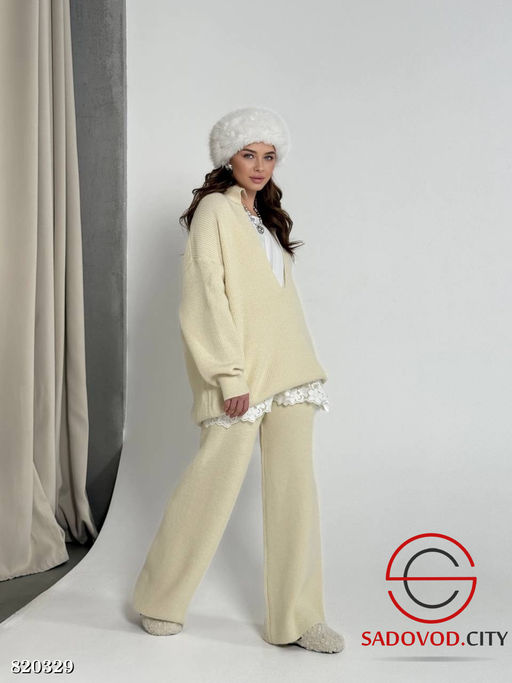 Кашемировый костюм женский