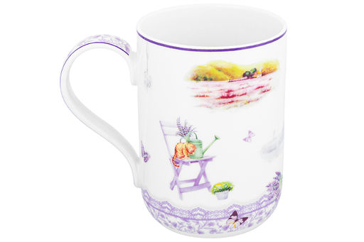 Кружка 400 мл 11,5*7,5*10,5 cм Лаванда NEW BONE CHINA - Elan gallery фото 7
