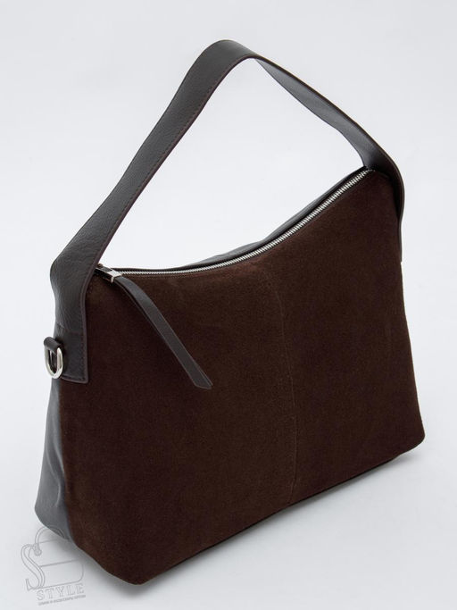 Сумка женская кожаная 1078M coffee Polina&Eiterou