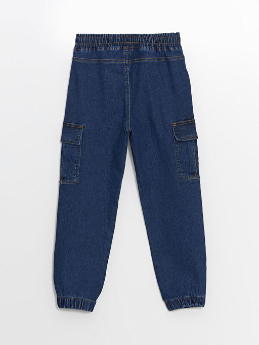 Beli Lastikli Erkek ?ocuk Kargo Jean Pantolon - Waikiki фото 3