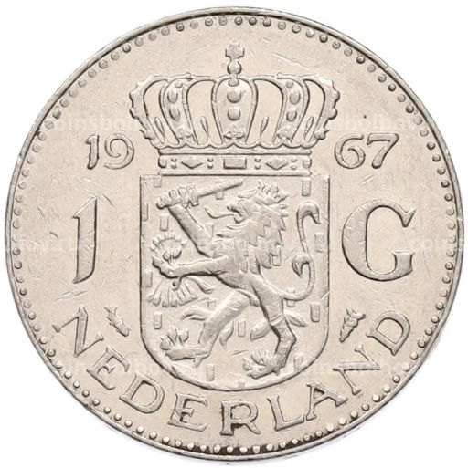 Монета 1 гульден 1967 года Нидерланды