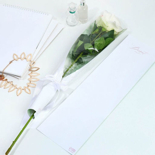 Цена за 20 шт. Пакет для цветов с вкладышем Present for you, мрамор - Дарите счастье фото 2