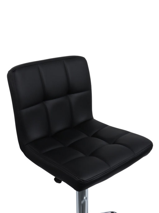 Комплект барных стульев «Клик Мебель», с подъёмным механизмом, искусственная кожа, цвет чёрный, 2 шт.