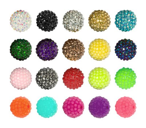 Бусина Zlatka пластик BWR-18 18 мм 10 шт №03 серебро  фото 3