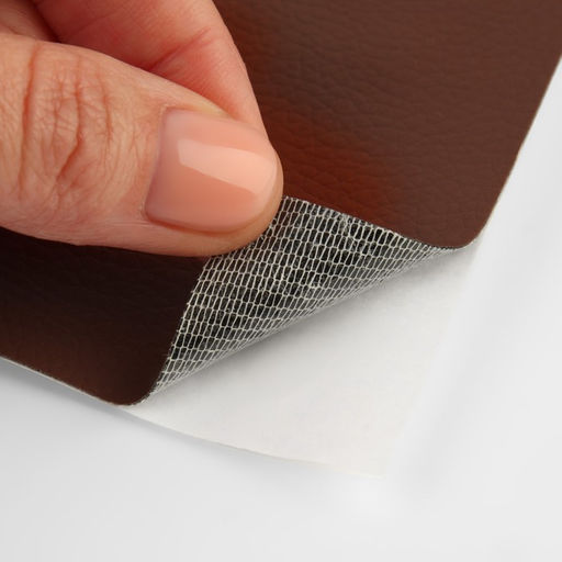 Искусственная кожа, с клеевой основой, 137×50 см, 0.5 мм, цвет коричневый