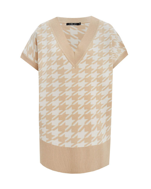 Жилет с орнаментом гусиные лапки - Incity фото 6