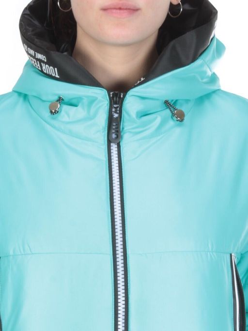 8278 TURQUOISE Куртка демисезонная женская BAOFANI (100 гр. синтепон) - Fashion фото 10