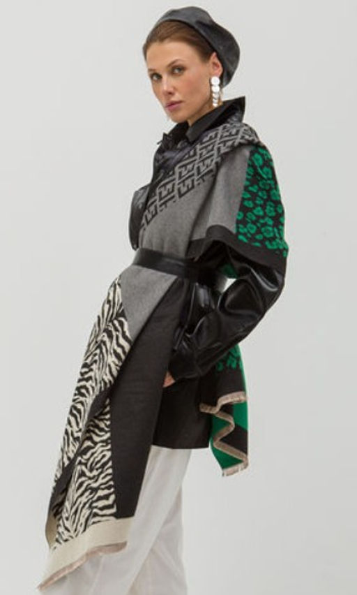 в СОСТАВЕ ШЕРСТЬ и КАШЕМИР! Большой,теплый двусторонний палантин - Tantino фото 11