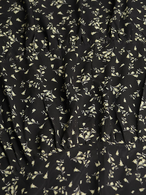 Длинная шифоновая юбка больших размеров ярусная - Almond фото 6