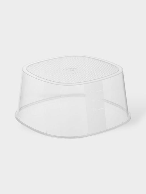 Цена за 2 шт. Контейнер для продуктов с мерной шкалой SparkPlast BioFresh, 2.65 л, прозрачный, пластик, крышка МИКС