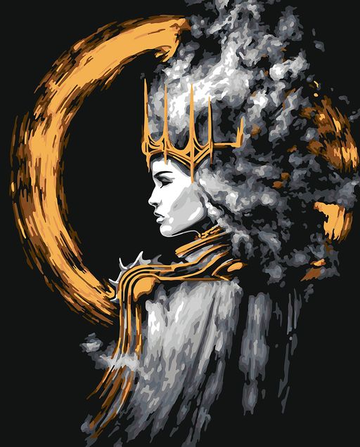 ФРЕЯ PNB/PLZ-132 Набор для раскрашивания по номерам ( с краской-металлик ) 50 х 40 см Древние чары