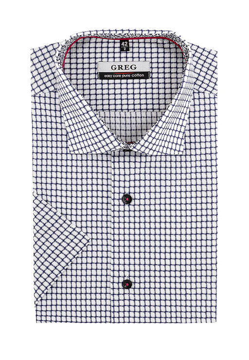 Сорочка мужская короткий рукав GREG 125/101/3723/Z/1p  фото 2