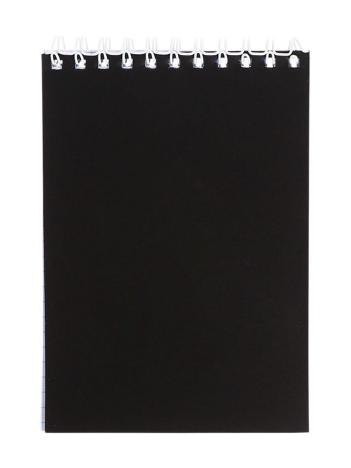 Цена за 2 шт. Блокнот А6, 80 листов в клетку на гребне Calligrata, пластиковая обложка, чёрный