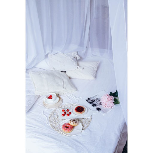 Блюдо для подачи Magistro Герань Бланш, d=22.4 см, фарфор, белое  фото 7