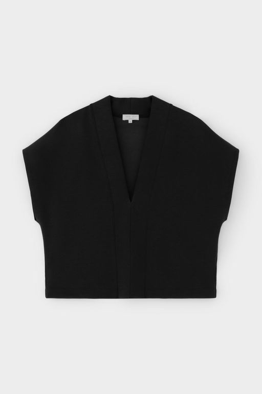 ЕВТ 3295/темный черный жилет жен