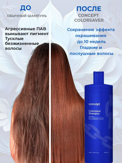 SALON TOTAL Шампунь для окрашенных волос Concept 1000 мл  фото 8