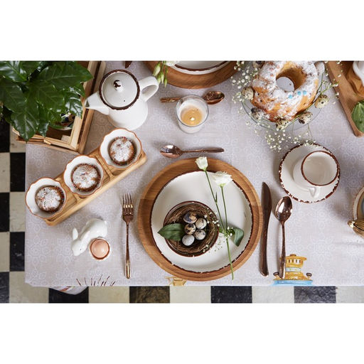 Скатерть Этель Пасхальные куличи 220х147 см, 100% хл, саржа 190 гр/м2  фото 8