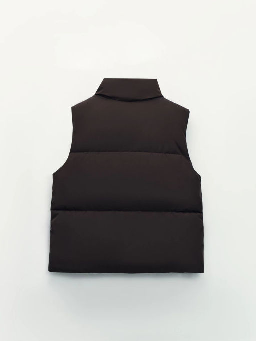 Утепленный стеганый жилет со стойкой-воротником / Zarina