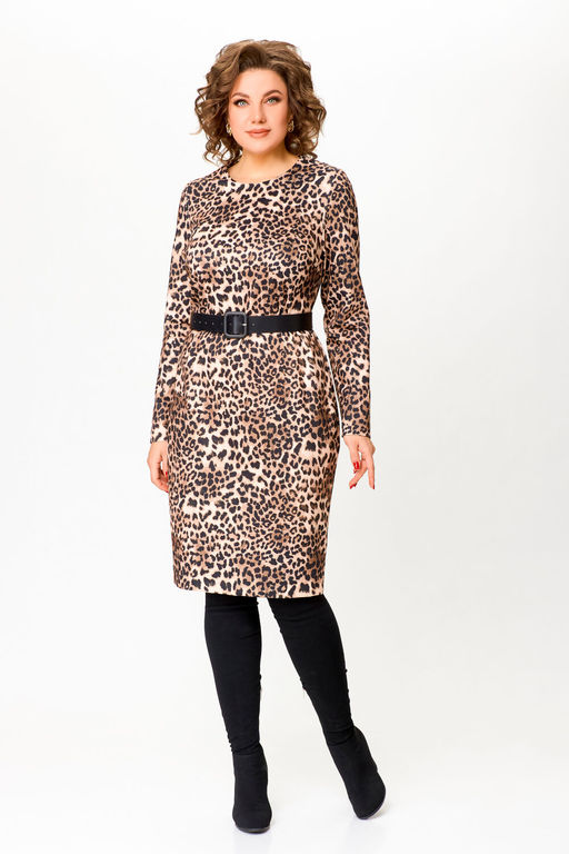 Платье Swallow 786.2 принт леопард