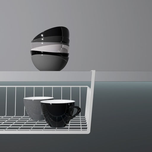 Корзина сетчатая навесная на полку Доляна, 35×23×12 см, белая