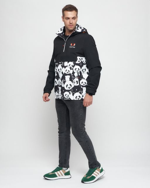 Куртка-анорак спортивная мужская белого цвета 88629Bl